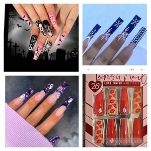4 Set Of Holliday Press-On Nails